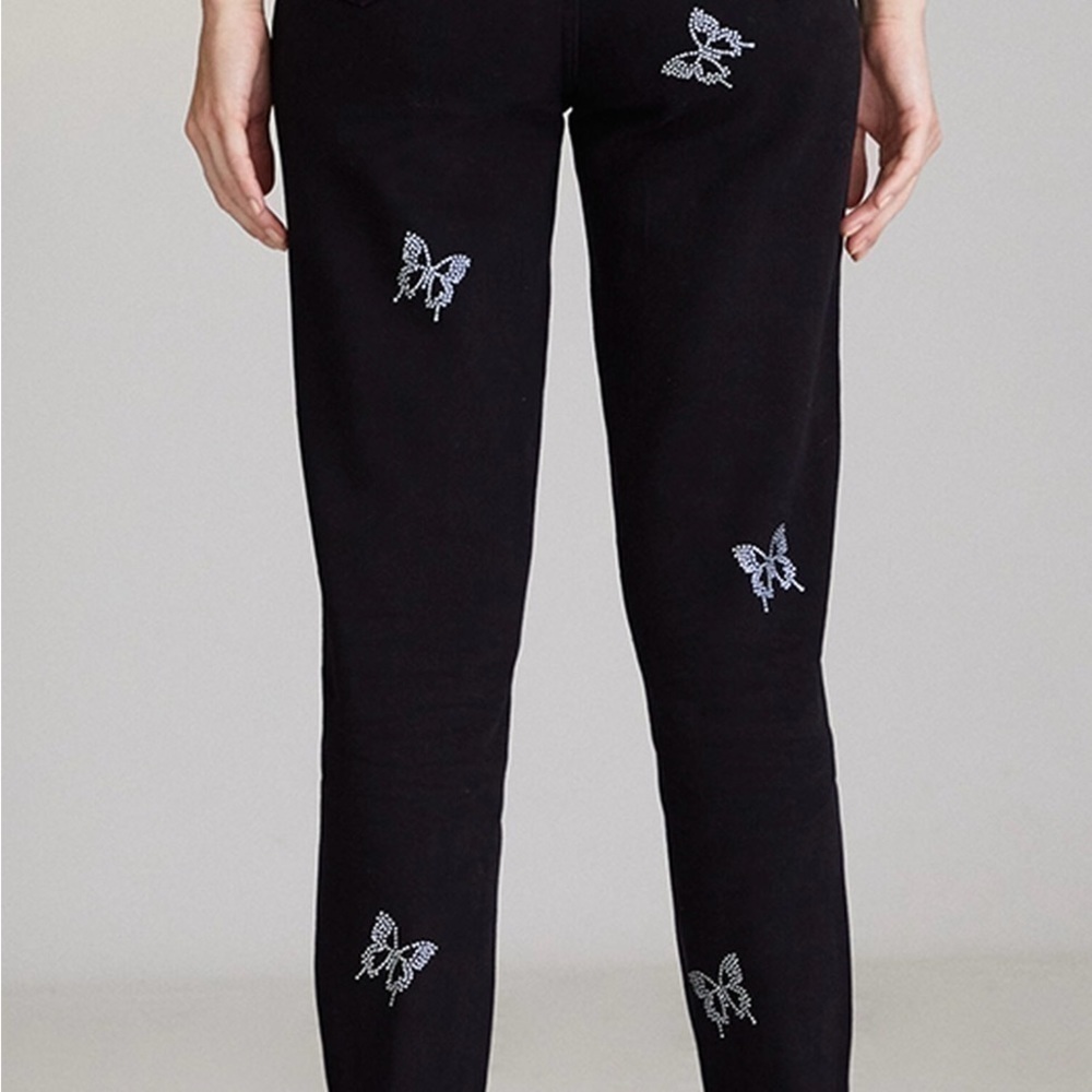 PacSun Butterfly Ultra High Waisted Slim Fit Jeans Size 28 - Picture 5 of 16